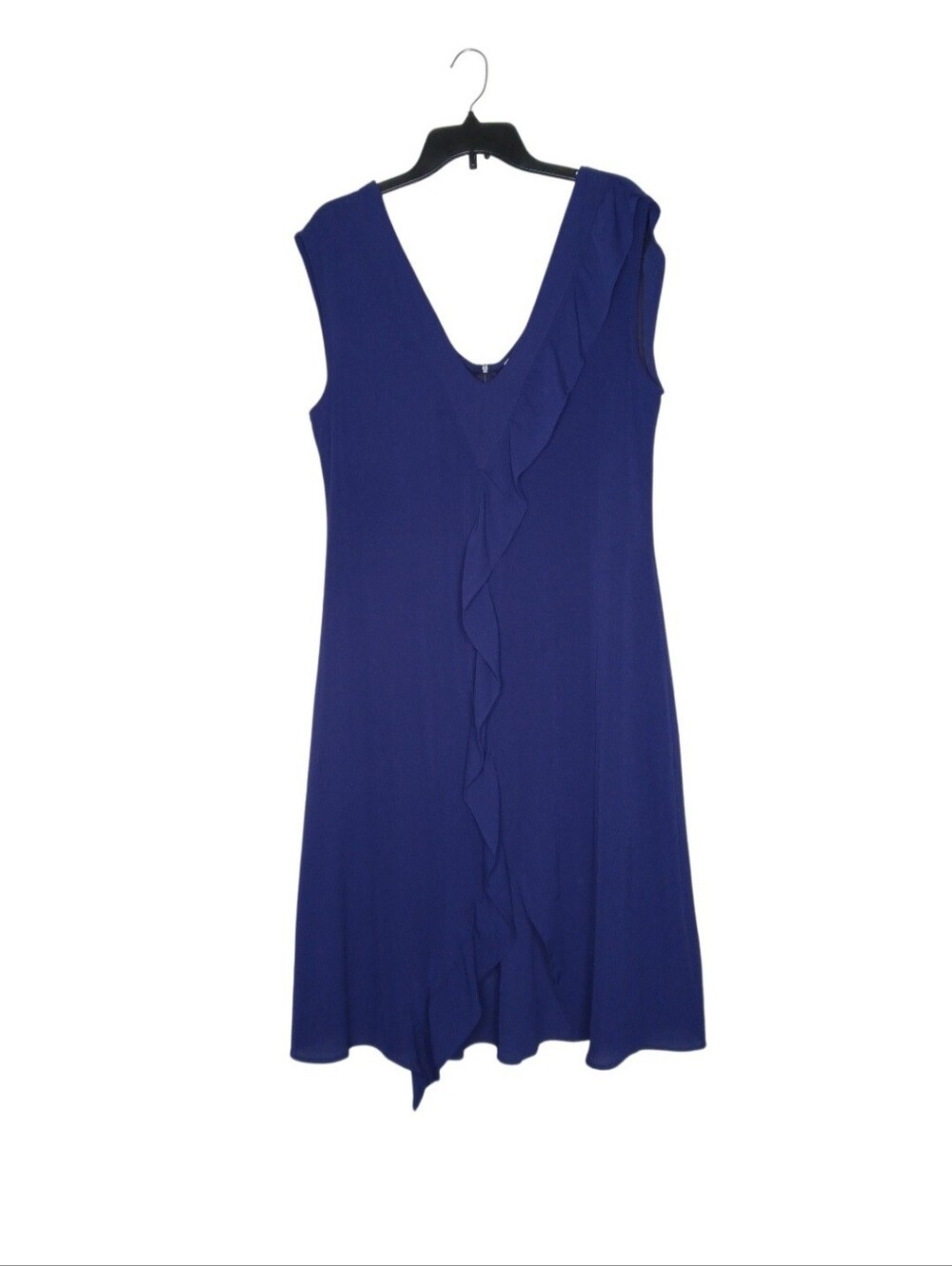Spirit Of Grace Sleeveless Ruffle-Front Dress in Blue
